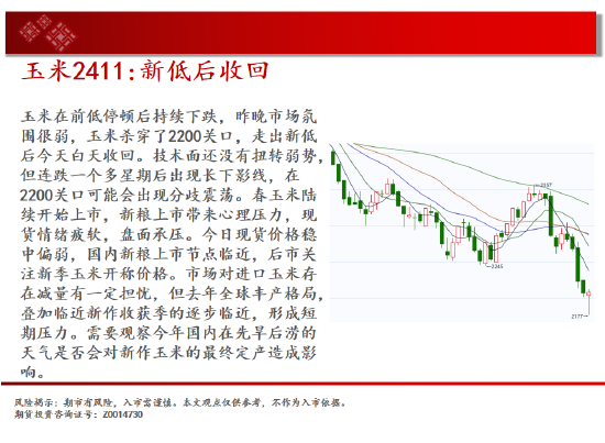 中天期貨:生豬回到區(qū)間震蕩 純堿小陽線