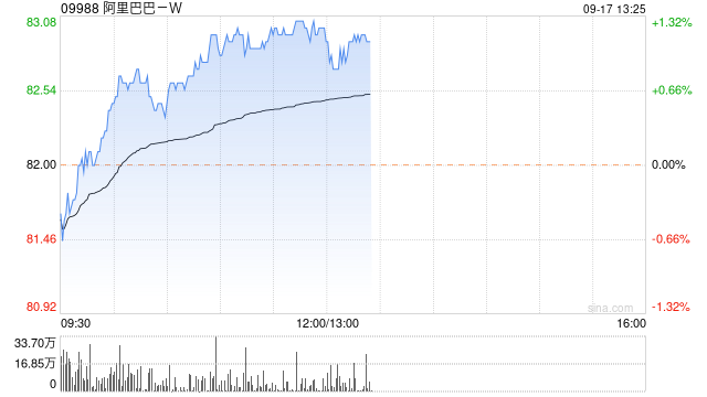 阿里巴巴-W9月13日斥資5998.16萬美元回購567.6萬股  第1張