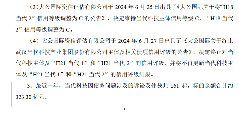 曾經(jīng)入選中國民企500強、巔峰期資產(chǎn)總額逾千億元  明星鄂企當代集團被申請破產(chǎn)重整 第2張