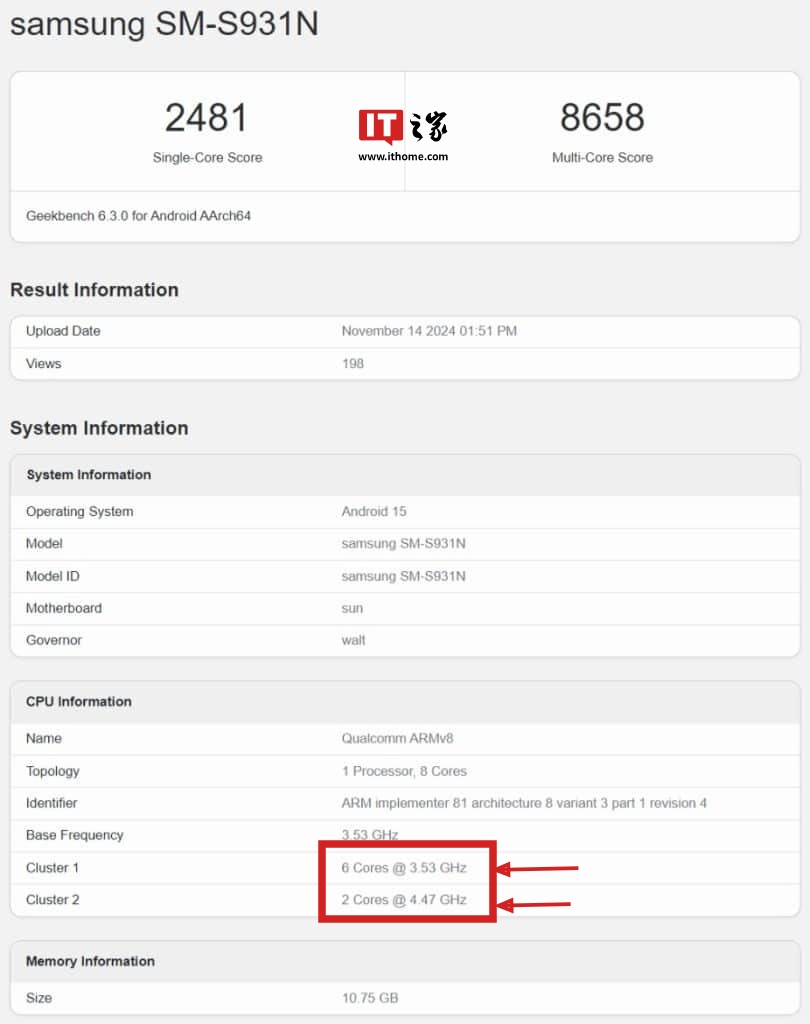 消息稱三星 Galaxy S25 系列手機(jī)起售價(jià) 799 美元，起步 12GB RAM 及 128GB 存儲(chǔ)空間